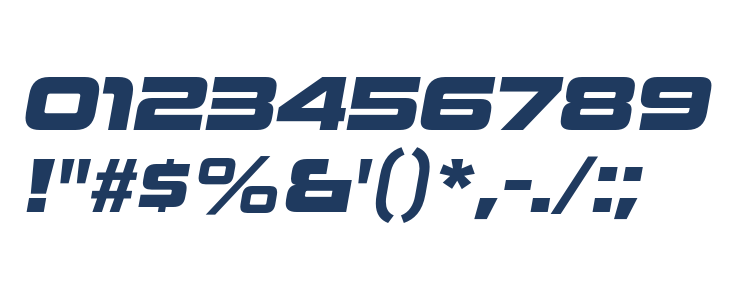 Uniwars Heavy Italic Other Characters