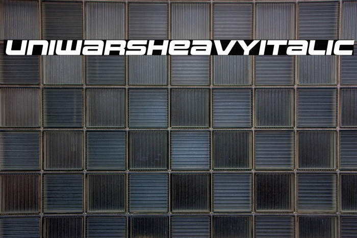 Uniwars Heavy Italic Example 3