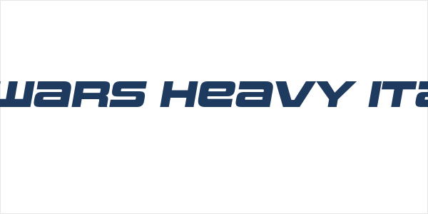 Uniwars Heavy Italic Logo