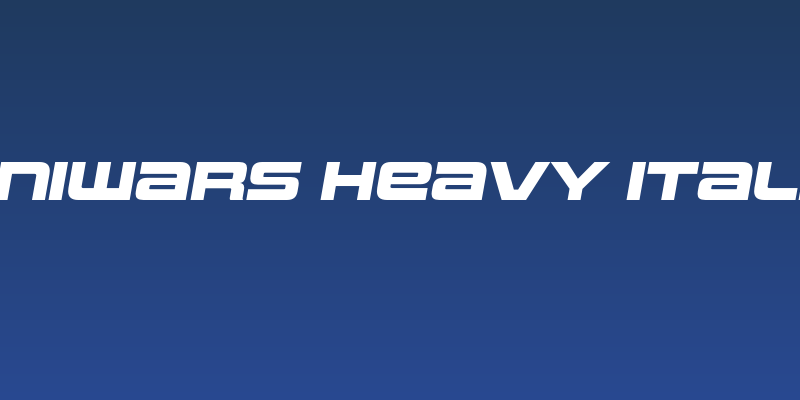 Uniwars Heavy Italic Social Header