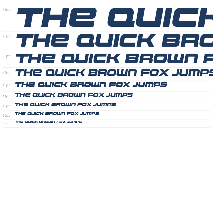 Uniwars Heavy Italic Waterfall