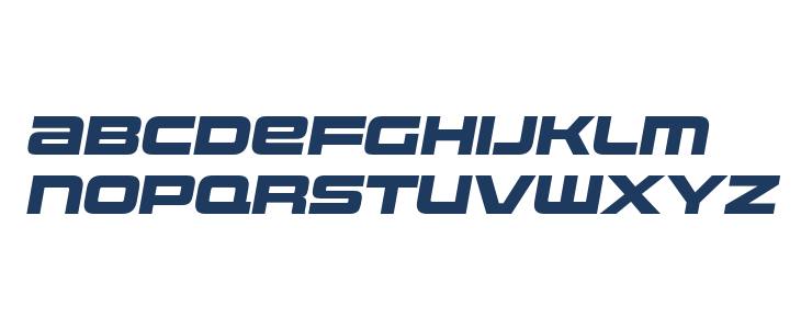 Uniwars Heavy Italic Lowercase