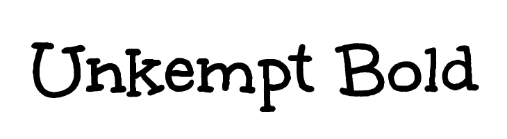 Unkempt Bold  Free Fonts Download