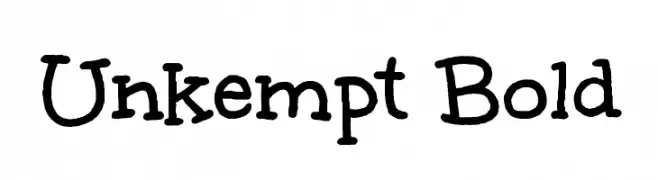 Unkempt Bold  Free Fonts Download