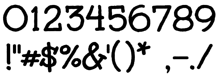 Unkempt Bold Font OTHER CHARS