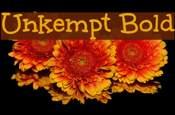 Unkempt Bold Font examples