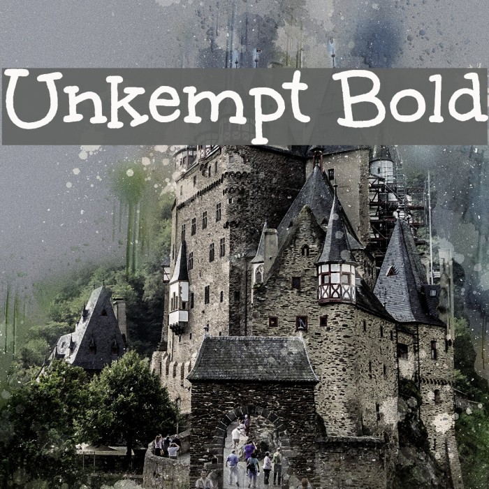 Unkempt Bold Font examples