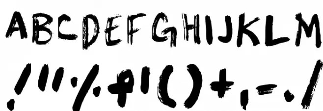 Unkempt Penmanship Regular Font OTHER CHARS