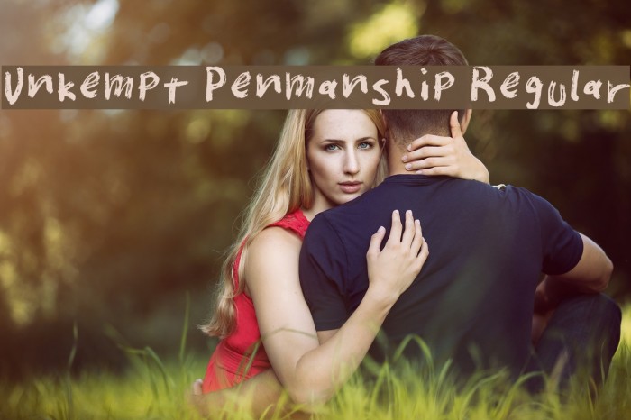 Unkempt Penmanship Regular Example 1