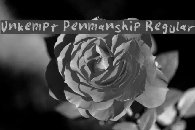 Unkempt Penmanship Regular Font examples