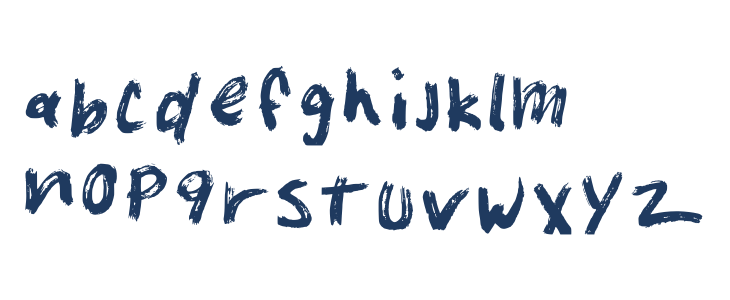 Unkempt Penmanship Regular Lowercase