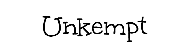 Unkempt Font