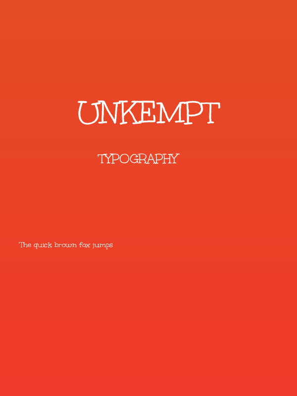 Unkempt Poster