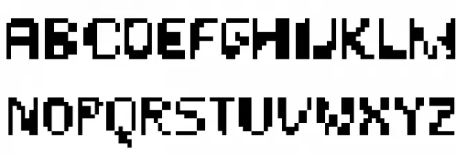 Unknown Error Clean Font Litere mari