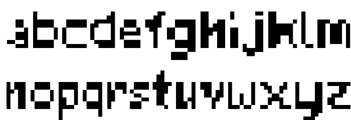 Unknown Error Clean Font LOWERCASE