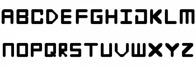 Unknown Regular 字体 大写