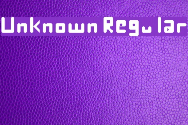 Unknown Regular Example 3