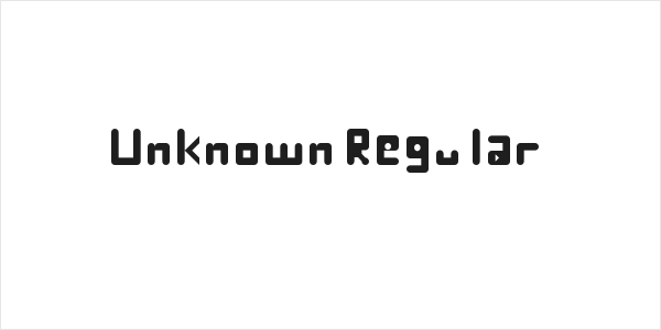 Unknown Regular Logo