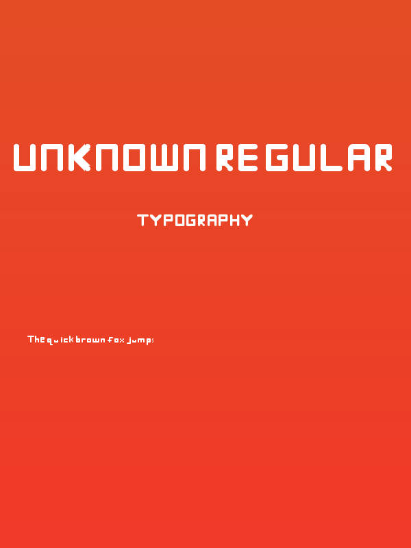 Unknown Regular Poster