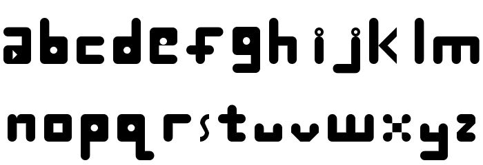 Unknown Regular Font LOWERCASE