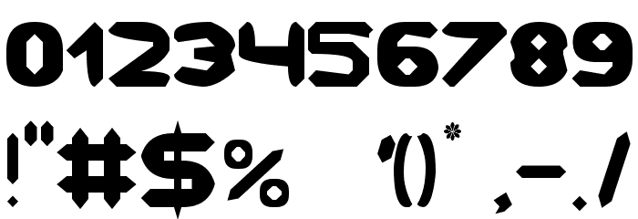 Unknown Regularity Font OTHER CHARS