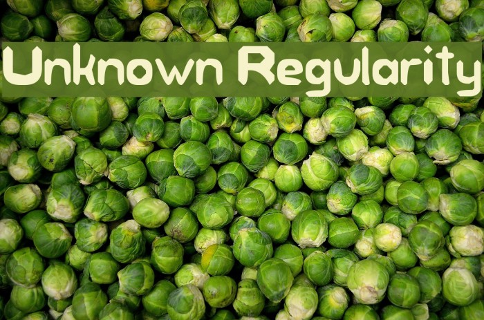 Unknown Regularity Font examples