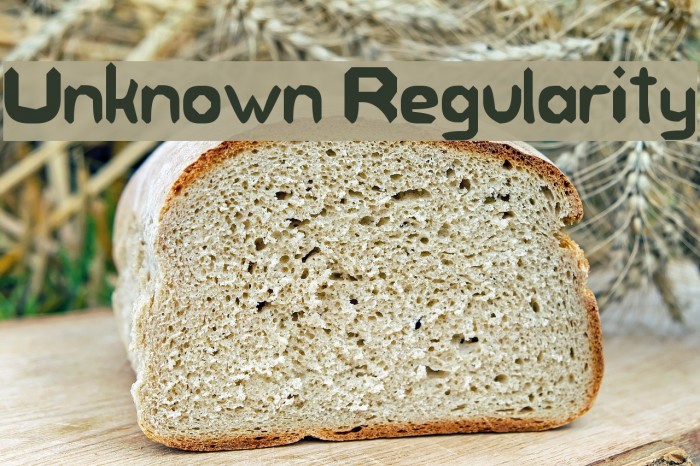 Unknown Regularity Font examples
