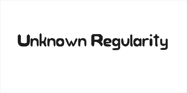 Unknown Regularity Logo