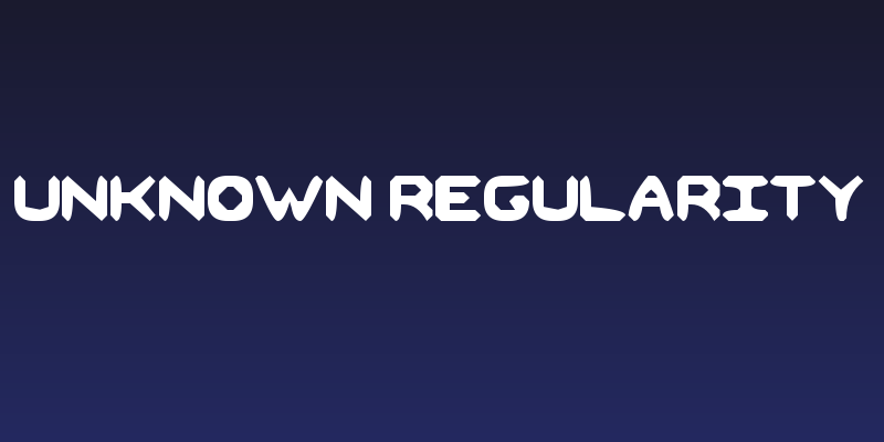 Unknown Regularity Social Header
