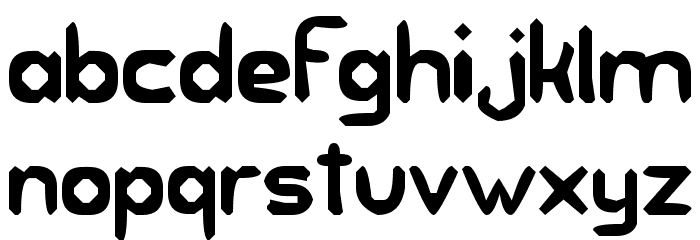 Unknown Regularity Font LOWERCASE