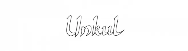 Unkul  フリーフォントのダウンロード