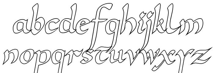 Unkul Font LOWERCASE