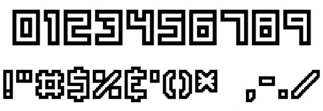 Unlearned BRK Font OTHER CHARS