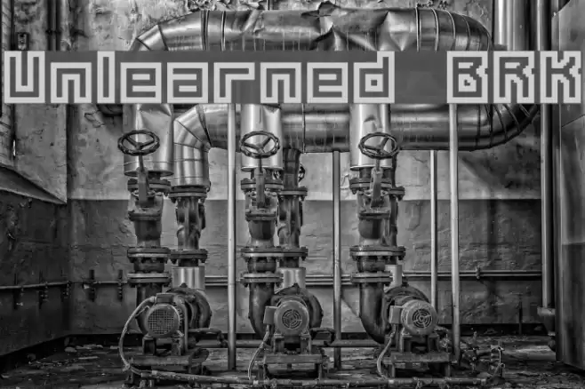 Unlearned BRK Font examples