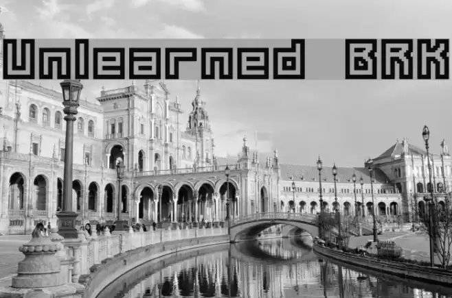 Unlearned BRK Font examples