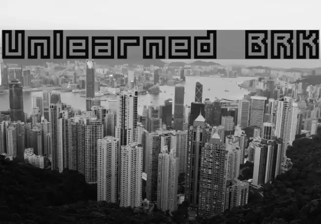 Unlearned BRK Font examples