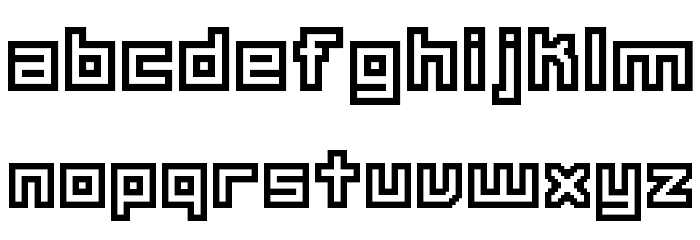 Unlearned BRK Font LOWERCASE