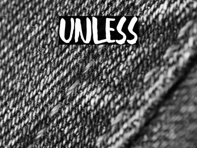 Unless Font examples