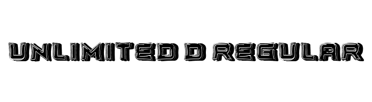 Unlimited 3D Regular  Free Fonts Download