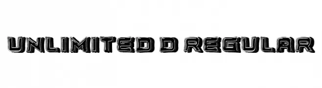Unlimited 3D Regular  Fuentes Gratis Descargar