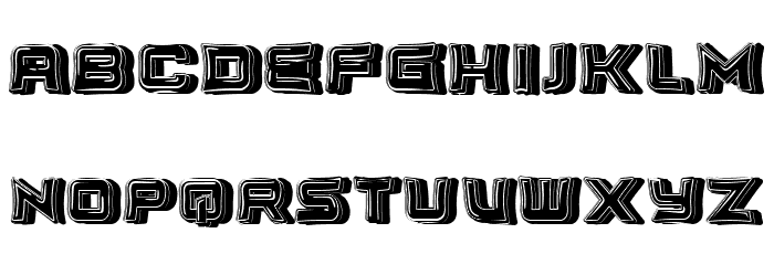 Unlimited 3D Regular Font OTHER CHARS
