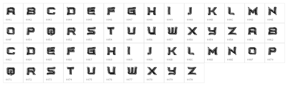 Unlimited Regular Character Map