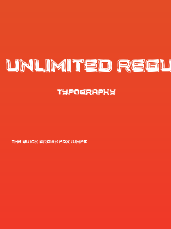 Unlimited Regular Poster