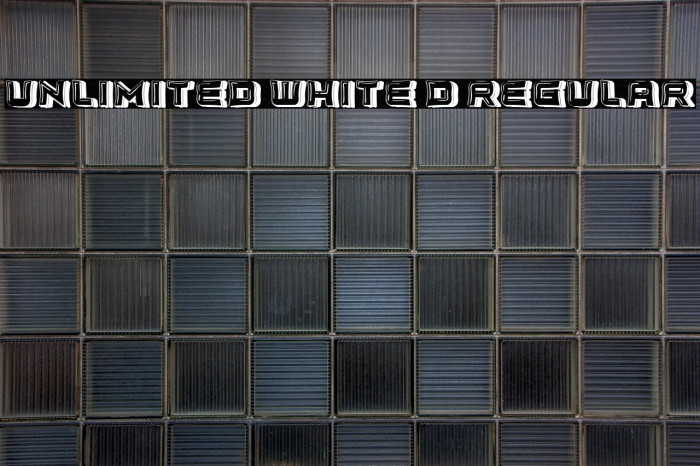 Unlimited White 3D Regular Example 1
