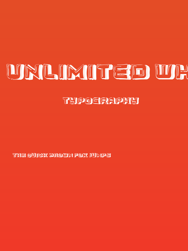 Unlimited White 3D Regular Poster