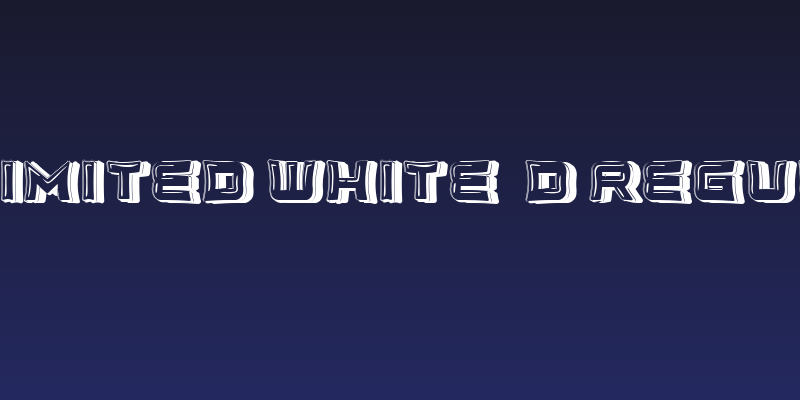 Unlimited White 3D Regular Social Header