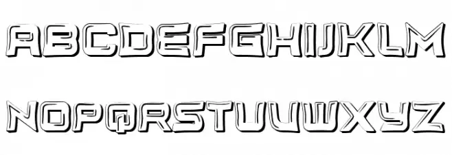 Unlimited White Regular Font Litere mari