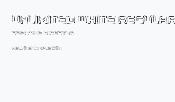 Unlimited White Regular Business Card