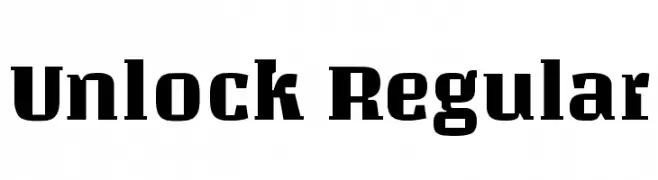 Unlock Regular  Free Fonts Download