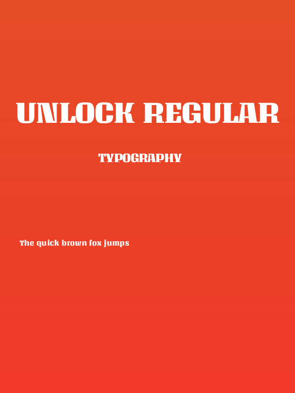 Unlock Regular Poster